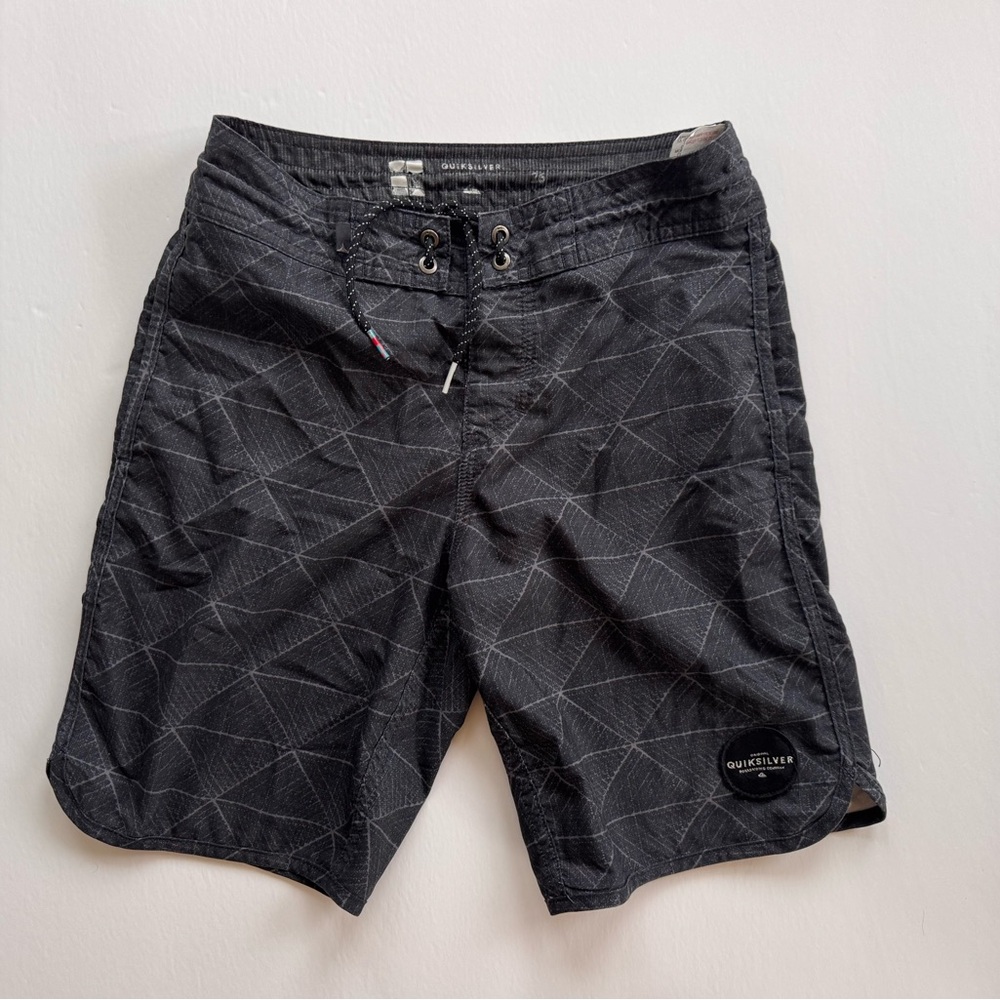 Quicksilver Board Shorts Swimsuit Swim Trunks Gray